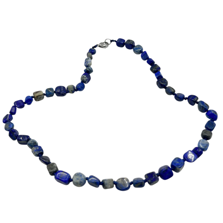Coliere - Colier din pietre LAPIS LAZULI, Model neregulat, Albastru intens