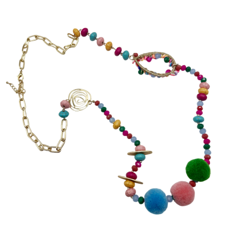 Coliere - Colier lung cu margele ANNA, Multicolor