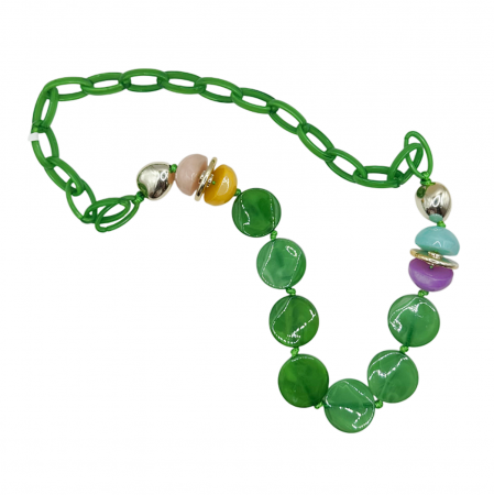 Coliere - Colier lung cu margele ALICIA, Verde