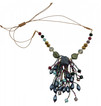 Coliere - Colier lung cu margele ALLEGRIA, Multicolor