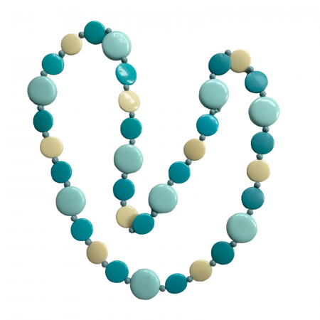 Colier lung CELESTE, Bleu turcoaz [1]