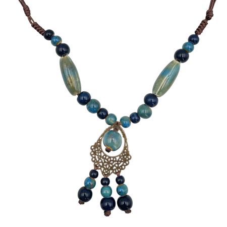 Colier margele albastre ceramica AZURRO [2]