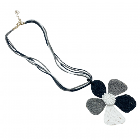 Coliere - Colier scurt cu floare LOUANNE, Negru