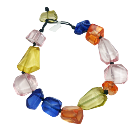 Coliere - Colier statement cu margele YARA, Multicolor