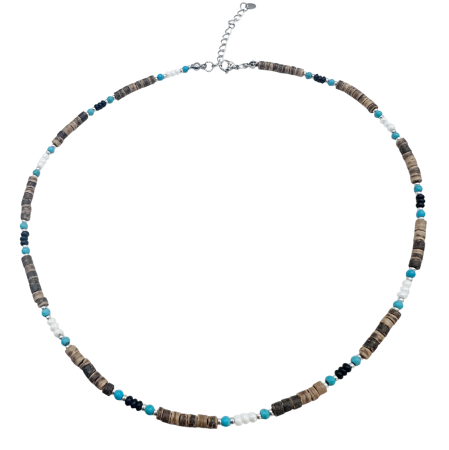 Bijuterii - Colier Surfer cu Scoici OCEAN SPIRIT Maro