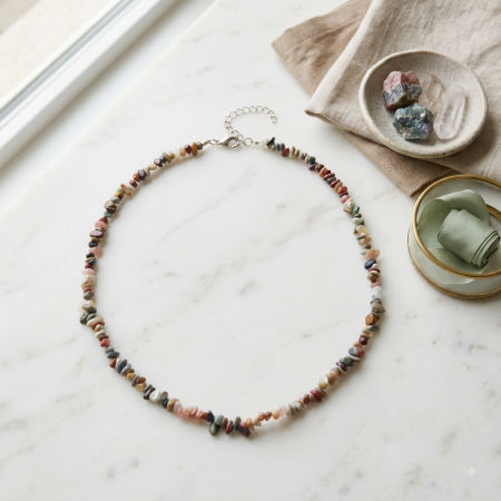 Colier cu pietre naturale si scoici BOHO BLOOM [1]