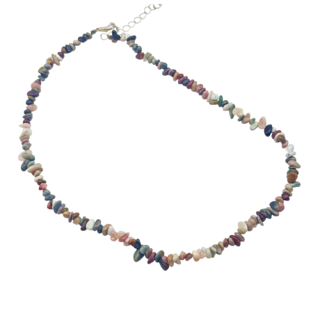 ACCESORII FEMEI - Colier cu pietre naturale si scoici BOHO BLOOM