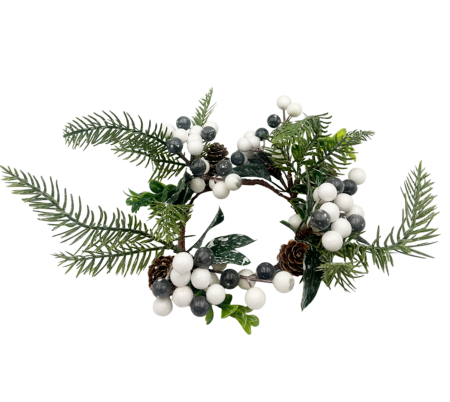 CORONITE & GHIRLANDE - Coronita decor Craciun BERRIES, 12cm