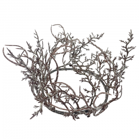 SERVIRE & DECORARE MASA CRACIUN - Coronita decor lumanare Craciun FROSTY, 10cm