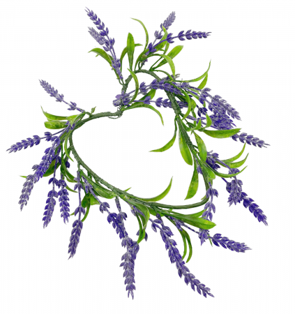 Obiecte Decorative - Coronita inima cu lavanda PROVENCE, 10x20cm