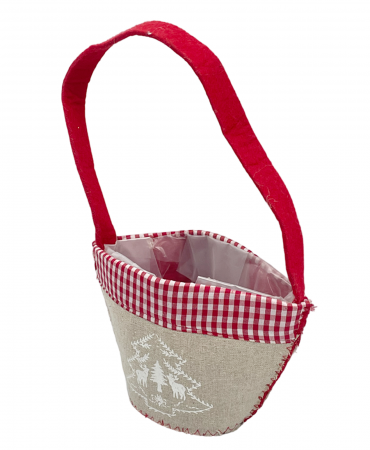 Cos decorativ Craciun MERRY, 8x14cm [1]