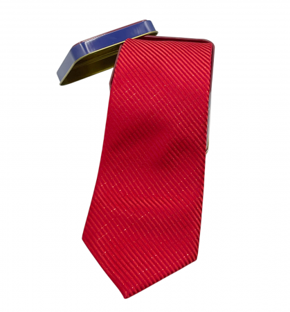 Cravata CHRISTMAS TIME in cutie metal, Rosu [1]