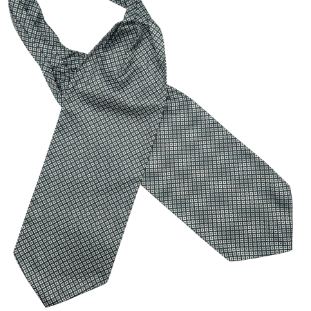 Cravate Ascot - Cravata matase ASCOT CLAUDIO, Gri/ Negru