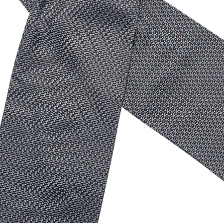 Cravata matase ASCOT ENZO, Negru Alb [1]