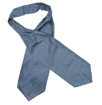 Cravata matase ASCOT ANCHOR, Albastru [1]