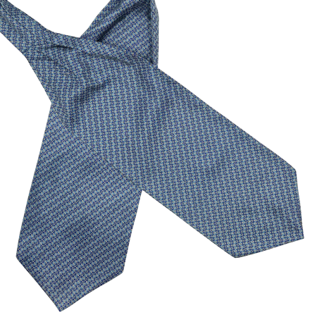 Cravate Ascot - Cravata matase ASCOT ANCHOR, Albastru