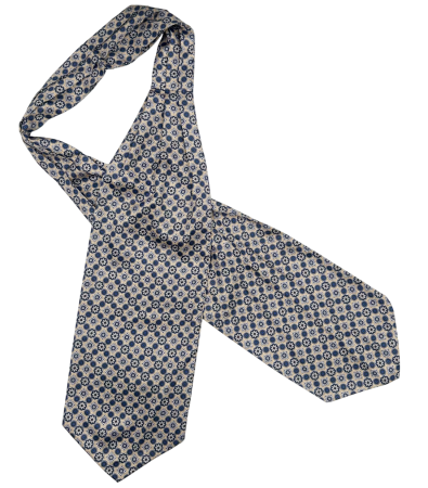 Cravata matase ASCOT ARTHUR, Bej/ Bleumarin [3]