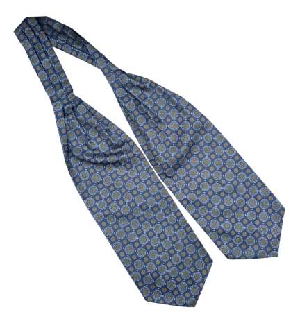 Cravata matase ASCOT CESAR, Bleumarin [2]