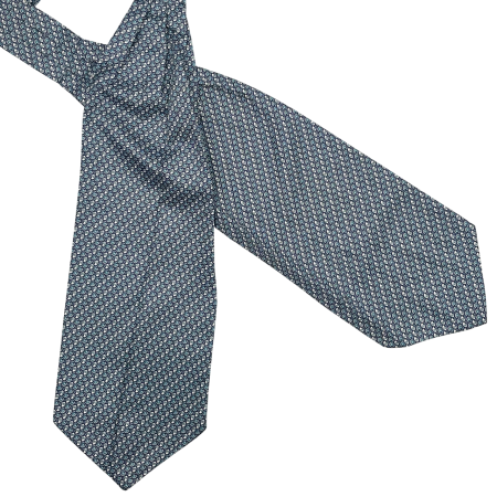 Cravate Ascot - Cravata matase ASCOT STEFANO, Gri Negru