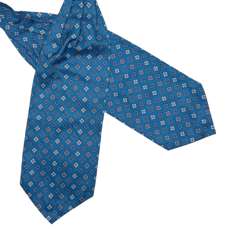 Cravate Ascot - Cravata matase ASCOT CESAR, Albastru ocean