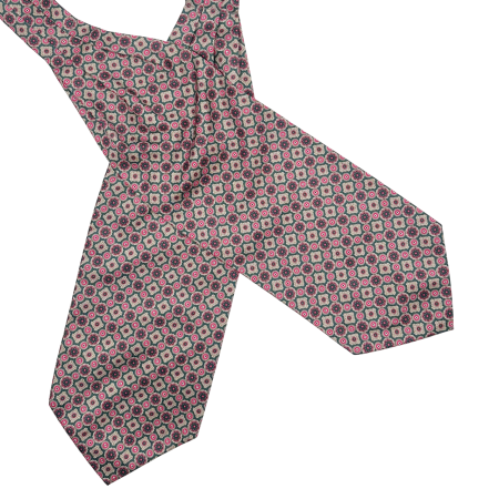 Cravate Ascot - Cravata matase ASCOT SERGIO, Verde Roz