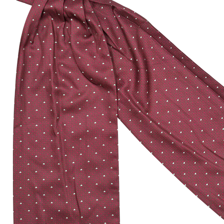 Cravata matase ASCOT HEARTS, Bordo [1]