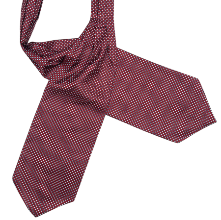 Cravate Ascot - Cravata matase ASCOT PAUL, Rosu inchis