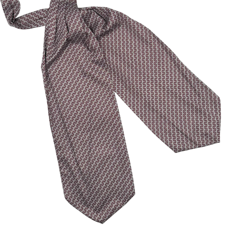 Cravate Ascot - Cravata matase ASCOT ANCHOR, Bordo