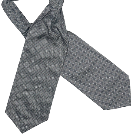 Cravate Ascot - Cravata matase ASCOT ALESSIO, Gri/ Bleu