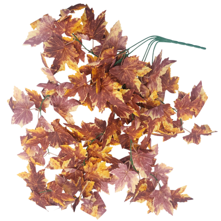 CASA & DECOR - Creanga curgatoare cu frunze de toamna AUTUMN - Ruginiu