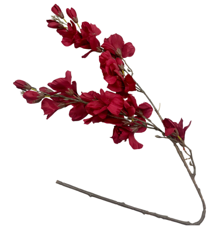Flori Artificiale - Creanga cu flori artificiale AGNESE, Rosu inchis
