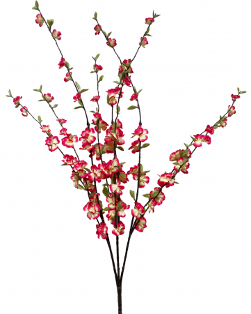 Crenguta cu flori artificiale BLOSSOM, Roz, 50cm [3]