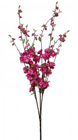 Crenguta cu flori artificiale BLOSSOM, Fucsia, 50cm [4]