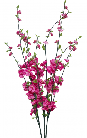 Crenguta cu flori artificiale BLOSSOM, Fucsia, 50cm [1]