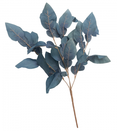 De Vara - Creanga cu frunze artificiale CHARM, Albastru, 50cm
