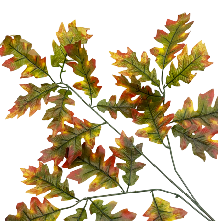 Creanga cu frunze artificiale LEAFY, Rosu, 50cm [1]