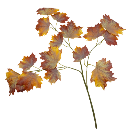 De Sezon - Creanga cu frunze artificiale SIENA, Maro Ruginiu, 60cm