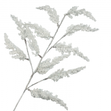 CRENGUTE & PICK-URI - Creanga decor Craciun cu brad inzapezit FROSTY, Alb, 55cm