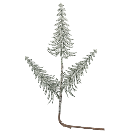 Ramură decorativă brad cu zăpadă artificială FROSTY, Verde, 55 cm [2]