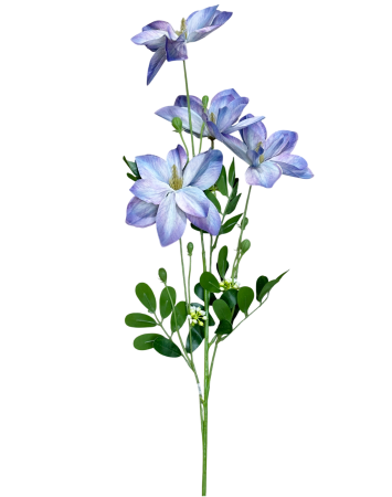 Flori Artificiale - Creanga decorativa cu flori BLOOM - Bleu violet