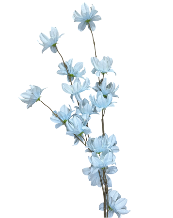 Flori Artificiale - Creanga decorativa cu flori BLOSSOM - Bleu, 100 cm