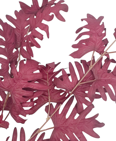 Creanga decorativa cu frunze AUTUMN - Burgundy [1]
