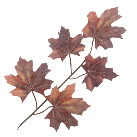 CASA & DECOR - Creanga decorativa cu frunze  AUTUMN MAPLE - Ruginiu