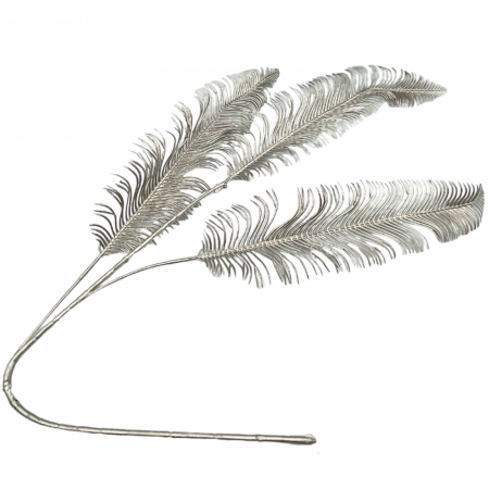 Colectia Sampanie & Crem & Ivoire - Creanga decorativa LEON, Sampanie, 70cm