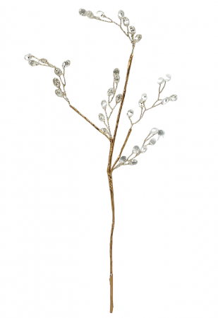 Crenguta cu cristale GLAM, Auriu, 30cm [1]