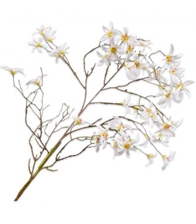 Crenguta cu flori artificiale STAR, Alb, 80cm [3]