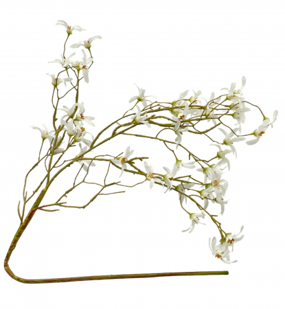 Crenguta cu flori artificiale STAR, Alb, 80cm [2]