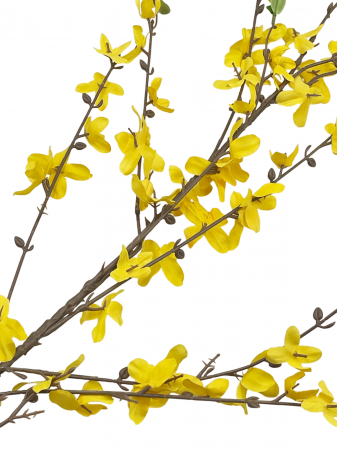 Ramura decorativa cu flori SIMON, Galben, 100cm [1]