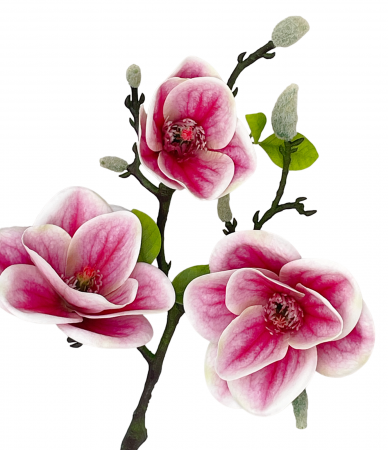 Magnolie artificiala OPULENCE, Magenta, 50cm [1]