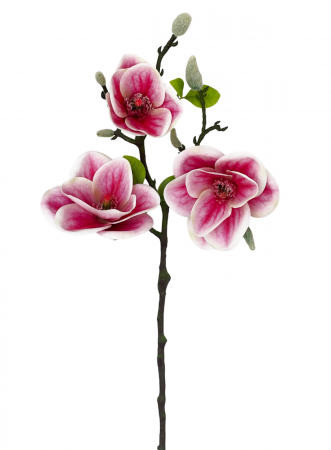 Magnolie artificiala OPULENCE, Magenta, 50cm [2]
